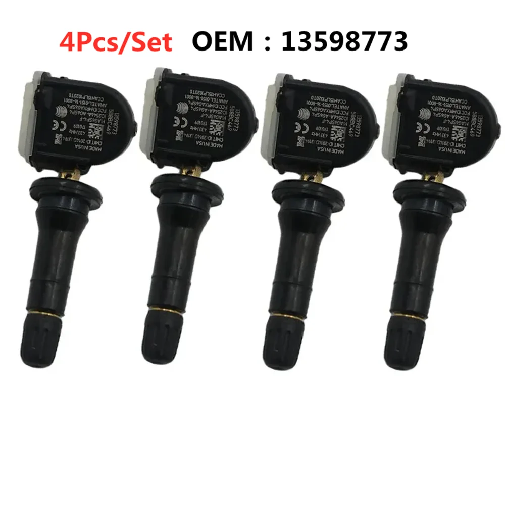 For Buick LaCrosse 4PCS Car TPMS Tire Pressure Monitoring Sensor 13598773 for Opel Mokka Bolt Karl Viva Cadillac CT6 XT5
For Buick LaCrosse 4PCS Car TPMS Tire Pressure Monitoring Sensor 13598773 for Opel Mokka Bolt Karl Viva Cadillac CT6 XT5