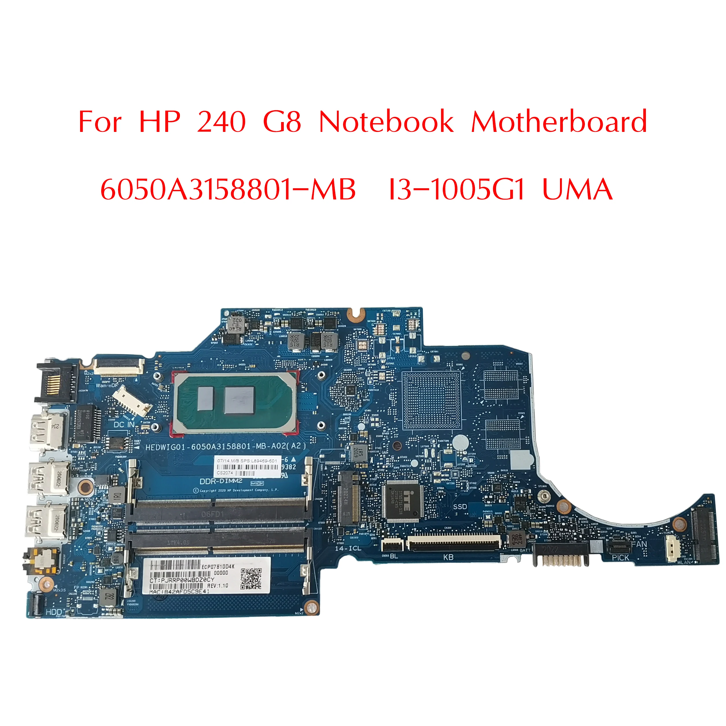 L89469-601 используется для HP 240 G8, материнская плата для ноутбука L89469-001 6050A3158801-MB, UMA DDR4 100% протестирована
L89469-601 используется для HP 240 G8, материнская плата для ноутбука L89469-001 6050A3158801-MB, UMA DDR4 100% протестирована