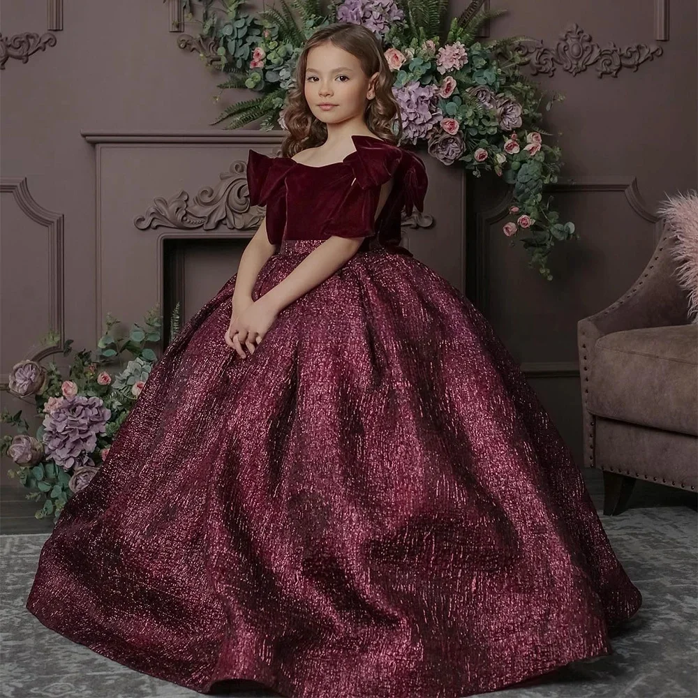 Wine Red Prom Dress Flower Girl Dress Off Shoulder Floor Length Birthday Gown First Communion Dress Custom Formal Kids Dress
Wine Red Prom Dress Flower Girl Dress Off Shoulder Floor Length Birthday Gown First Communion Dress Custom Formal Kids Dress