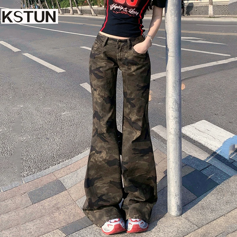 KSTUN Women Low Rise Jeans Bell-bottom Pants Stretch Camouflage Jeans Vintage Womens Clothing Flared Pants 2025 Long Trousers
KSTUN Women Low Rise Jeans Bell-bottom Pants Stretch Camouflage Jeans Vintage Womens Clothing Flared Pants 2025 Long Trousers