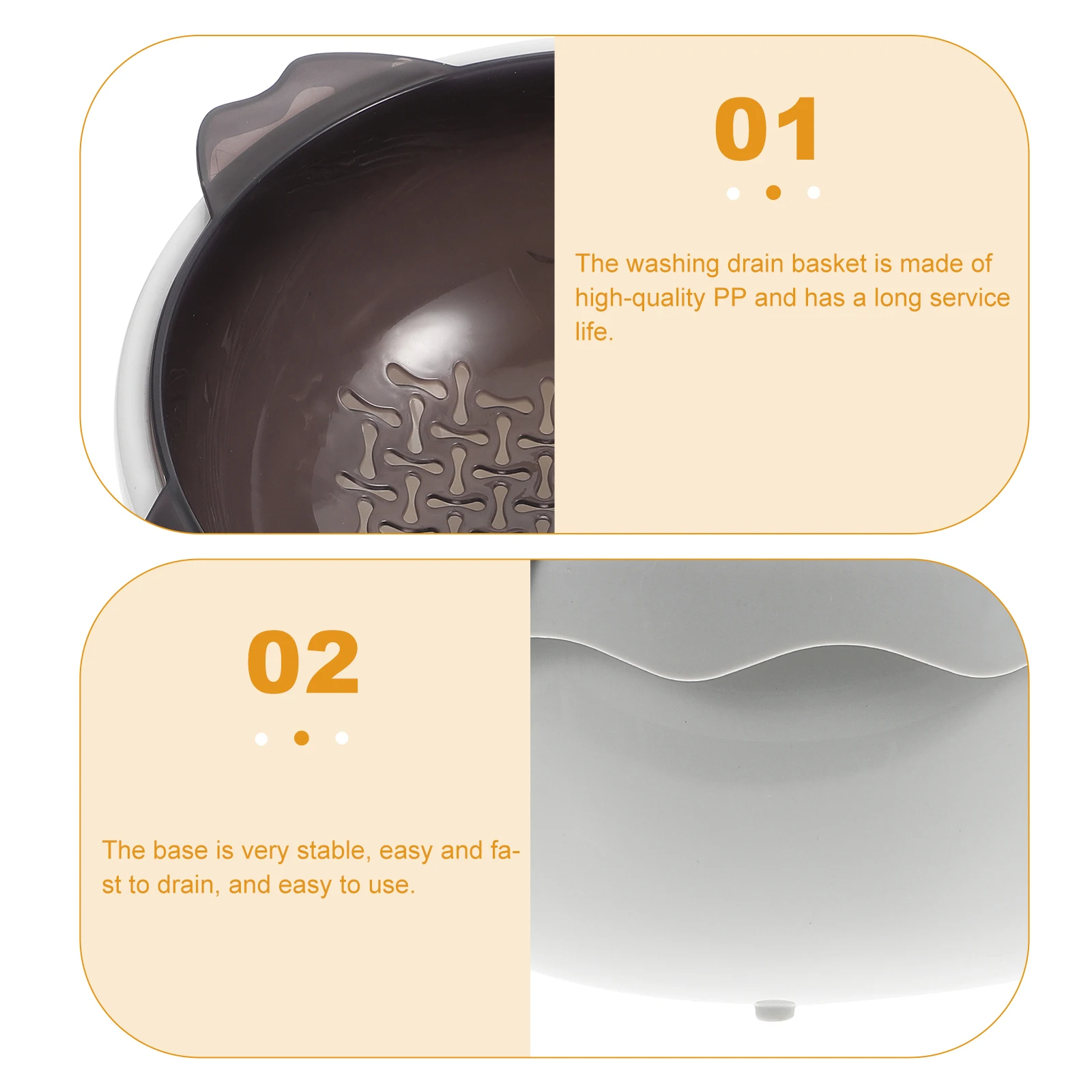 1pc Double Drain Basket Kitchen Fruit Vegetable Drying Storage Holder Washing Basket Strainer Fruit Strainer Colander
1pc Double Drain Basket Kitchen Fruit Vegetable Drying Storage Holder Washing Basket Strainer Fruit Strainer Colander