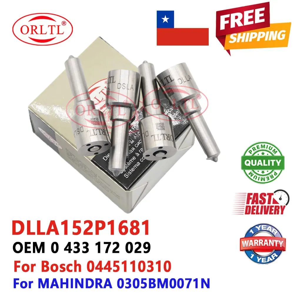 4 PCS New DLLA152P1681 Diesel Injector 0 445 110 310 Fuel Common Rail 0445110310 DLLA 152 P 1681 Tip or MAHINDRA 0305BM0071N
4 PCS New DLLA152P1681 Diesel Injector 0 445 110 310 Fuel Common Rail 0445110310 DLLA 152 P 1681 Tip or MAHINDRA 0305BM0071N