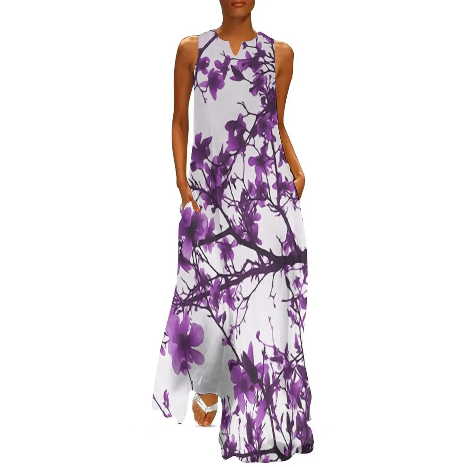 Purple Flowers in Bloom Long Dress Woman dresses loose women's dress party dresses woman Dress
Purple Flowers in Bloom Long Dress Woman dresses loose women's dress party dresses woman Dress