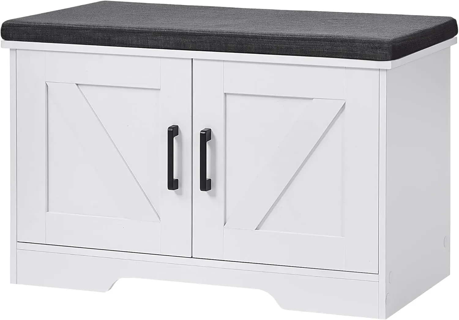 2-Tier Storage Bench, Shoe Bench With Padded Seat Cushion, Entryway Bench With 2 Barn Doors, Adjustable Shelf, 13.8"" D X
2-Tier Storage Bench, Shoe Bench With Padded Seat Cushion, Entryway Bench With 2 Barn Doors, Adjustable Shelf, 13.8"" D X
