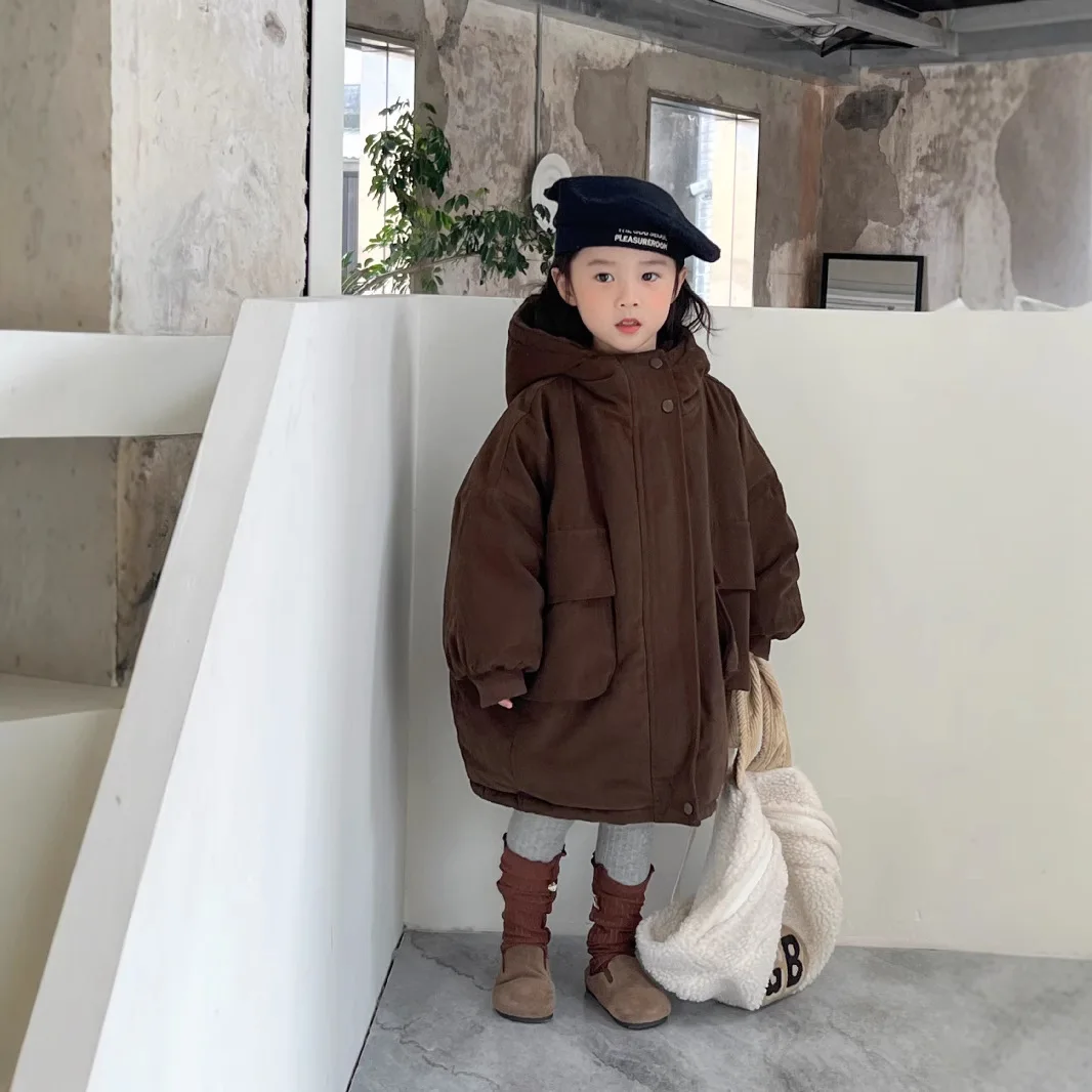 Girls Coat 2024 Winter New Childrens Wear Korean Style Baby Girl Foreign Style Plus Cashmere Thickened Fur Parker Cotton Jacket
Girls Coat 2024 Winter New Childrens Wear Korean Style Baby Girl Foreign Style Plus Cashmere Thickened Fur Parker Cotton Jacket