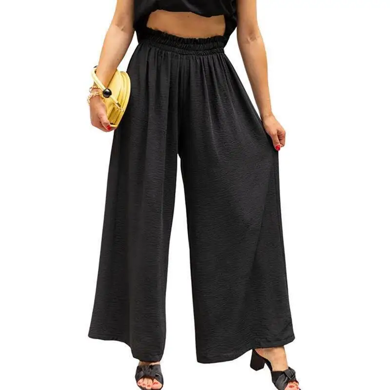 Spring Summer New plus Size Loose Casual Cotton Linen Women's Pure Color Waist Wide Leg Pants High Waist Polyester Fiber
Spring Summer New plus Size Loose Casual Cotton Linen Women's Pure Color Waist Wide Leg Pants High Waist Polyester Fiber