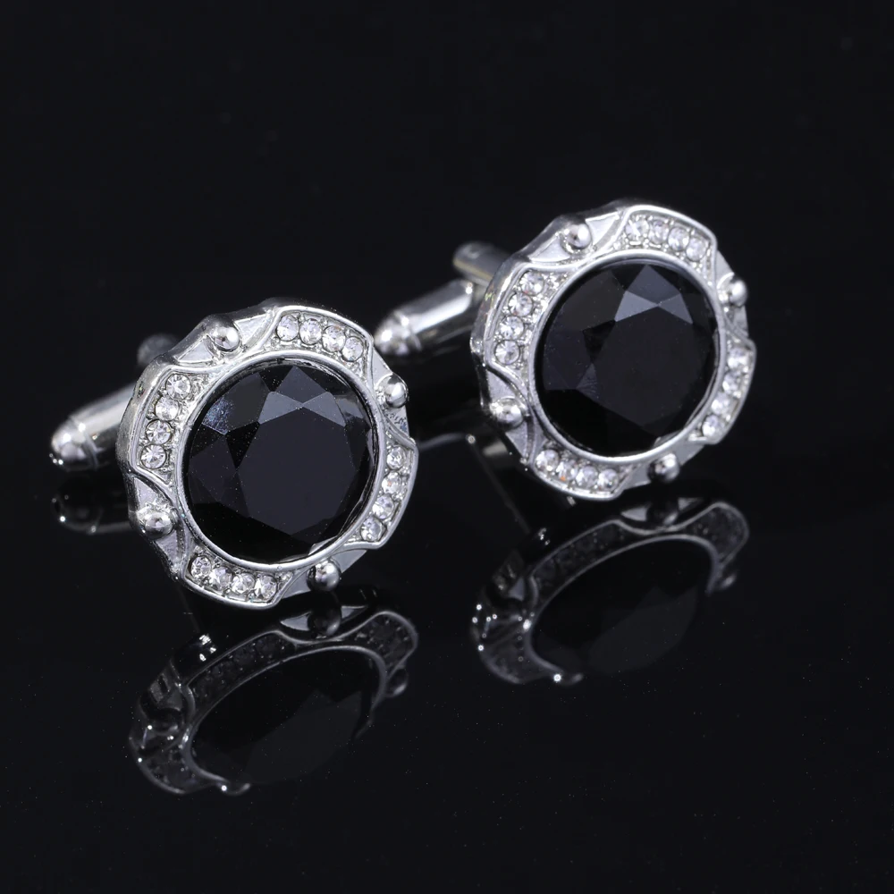 New Arrival Wholesale Mens Cufflinks Black Rhinestone Sleeve Button Luxury Shirt Cuff Links
New Arrival Wholesale Mens Cufflinks Black Rhinestone Sleeve Button Luxury Shirt Cuff Links