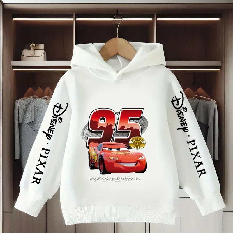 Sudadera con estampado de dibujos animados de Disney Cars Lightning McQueen para niños, sudadera con capucha informal de moda pa
Sudadera con estampado de dibujos animados de Disney Cars Lightning McQueen para niños, sudadera con capucha informal de moda pa