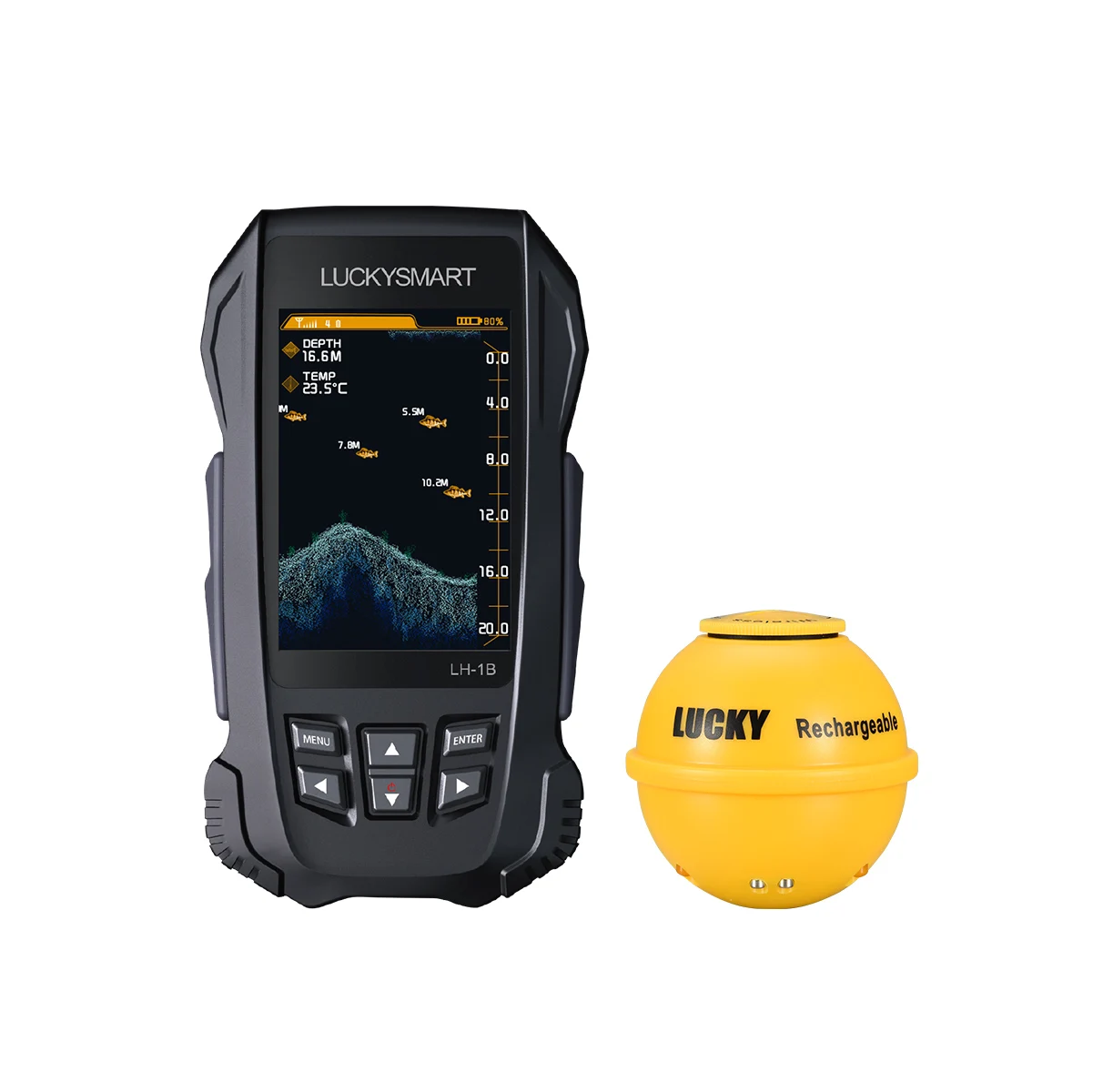 LUCKY LH-1B Hand Hold Echo Sounder Sonar For Fishing Detect Fishing Smart Fish Seeker
LUCKY LH-1B Hand Hold Echo Sounder Sonar For Fishing Detect Fishing Smart Fish Seeker