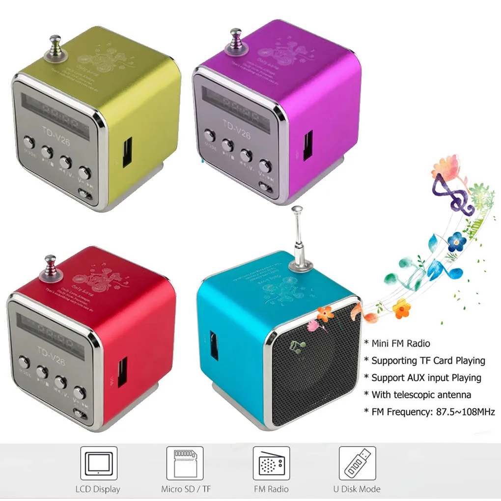 Mini Radio Receiver Bluetooth Wireless Speakers Digital FM Radio For Phone Mp3 Music Player Support Micro SD/TF Card
Mini Radio Receiver Bluetooth Wireless Speakers Digital FM Radio For Phone Mp3 Music Player Support Micro SD/TF Card