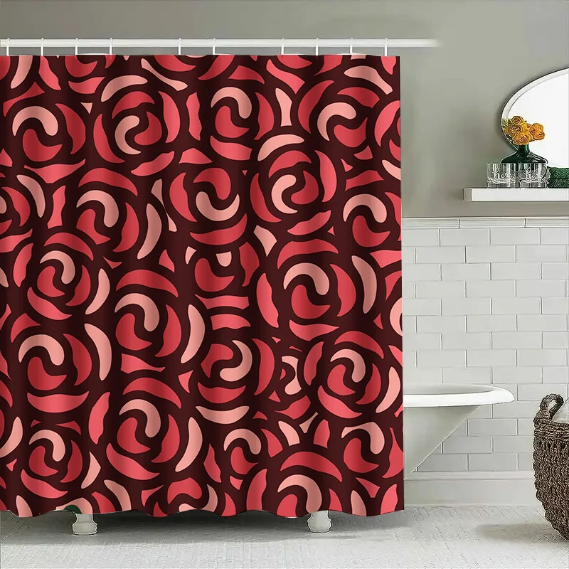 Red Swirls Bath Shower Curtain Waterproof Decorative Bathroom Liner Geometric Print Home Textiles Fabric Decoration
Red Swirls Bath Shower Curtain Waterproof Decorative Bathroom Liner Geometric Print Home Textiles Fabric Decoration
