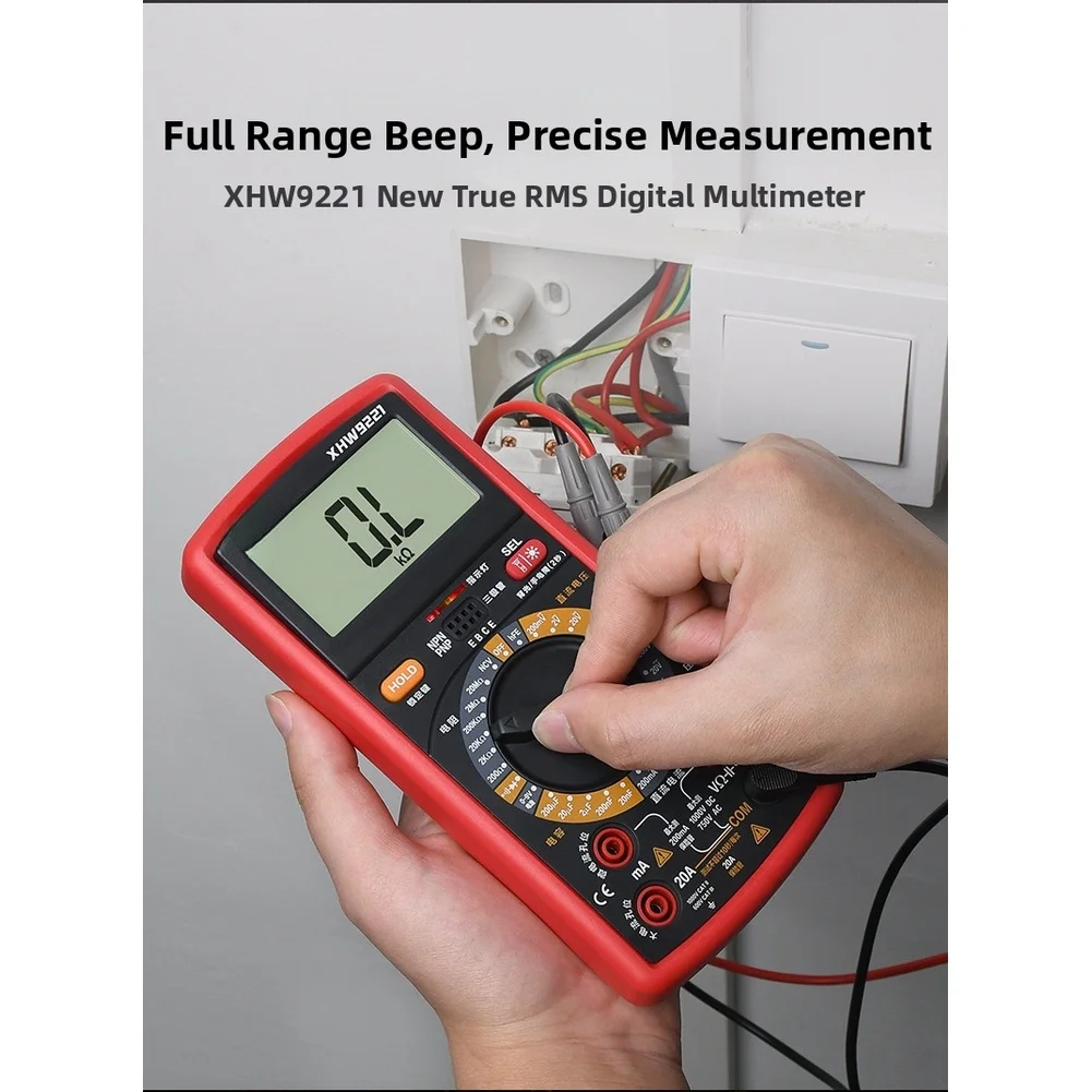 Circuit Tester Digital Multimeter Accurate Voltage Current Measurement Voltmeter Backlight Flashlight Dual Fuses
Circuit Tester Digital Multimeter Accurate Voltage Current Measurement Voltmeter Backlight Flashlight Dual Fuses