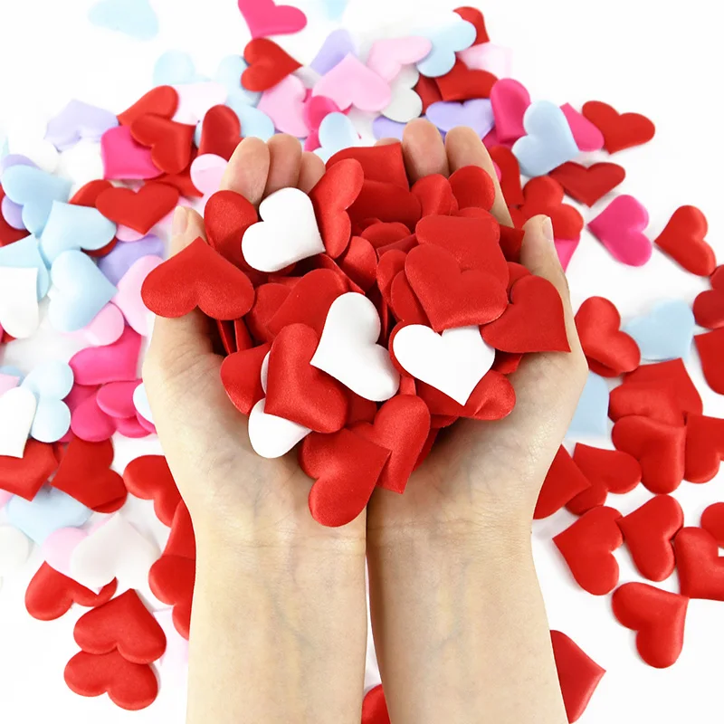 100Pcs Romantic Sponge Satin Fabric Heart Petals Wedding Party Love Petal Confetti Home Valentines Day Room Table Bed Decoration
100Pcs Romantic Sponge Satin Fabric Heart Petals Wedding Party Love Petal Confetti Home Valentines Day Room Table Bed Decoration
