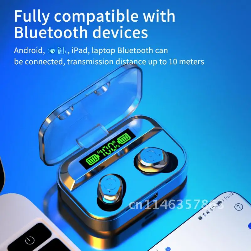 Wireless Headphone Briame TWS Bluetooth 5.1 Earphones Charging Box 9D Stereo Sports Waterproof Earbuds Headsets With Microphone
Wireless Headphone Briame TWS Bluetooth 5.1 Earphones Charging Box 9D Stereo Sports Waterproof Earbuds Headsets With Microphone