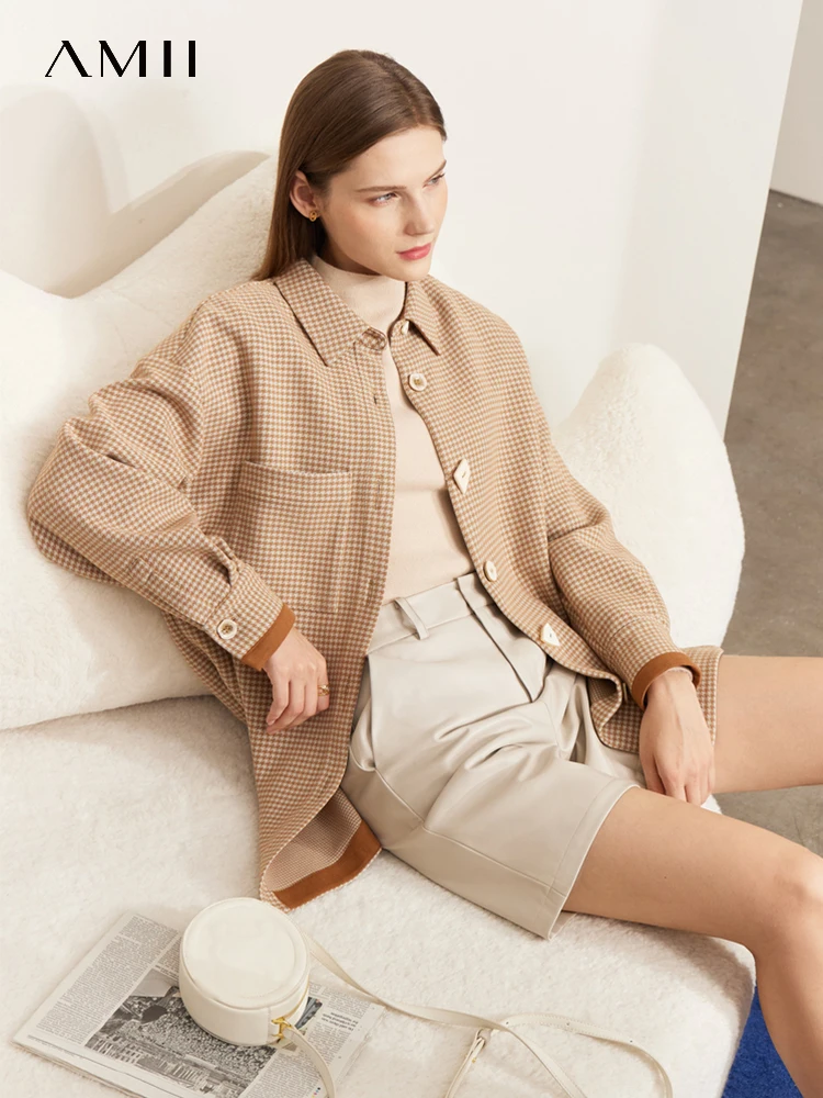 AMII Minimalism Women Shirts 2022 Autumn New Warm Fashion Casual Commuter Art Buckle Design Swallow Gird Clothing Tops 12241274
AMII Minimalism Women Shirts 2022 Autumn New Warm Fashion Casual Commuter Art Buckle Design Swallow Gird Clothing Tops 12241274