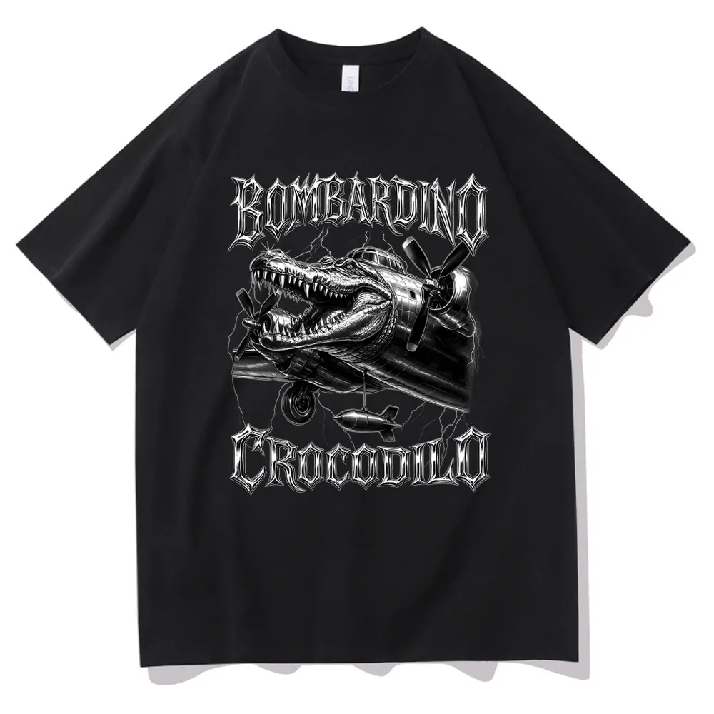 Summer Italian Brainrot Bombardiro Crocodilo Graphic Tshirt Crocodile Plane Bomber Funny Meme Tees Men Women Oversized T-shirt
Summer Italian Brainrot Bombardiro Crocodilo Graphic Tshirt Crocodile Plane Bomber Funny Meme Tees Men Women Oversized T-shirt