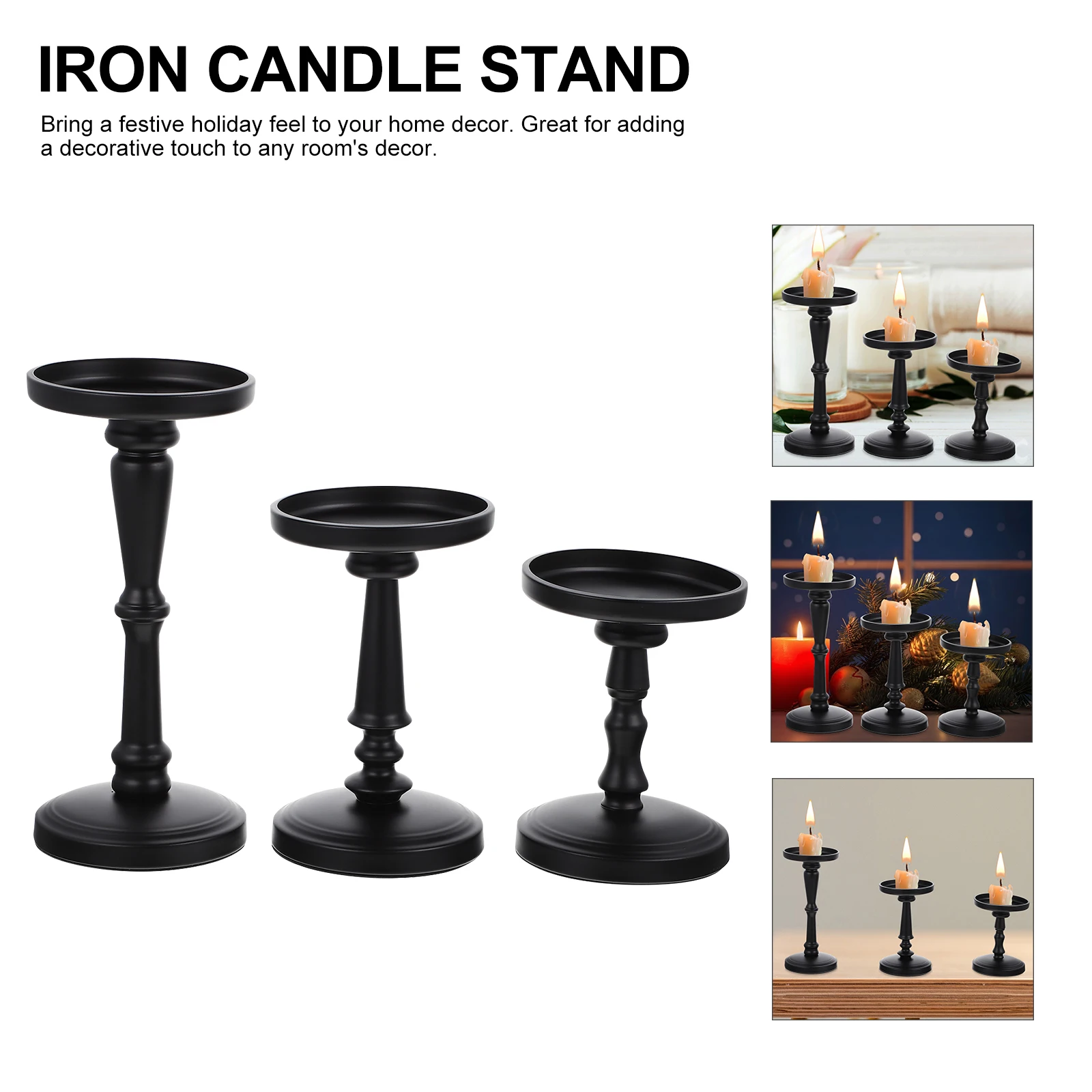 3pcs Aromatherapy Candlestick Iron Tapered Holders for Romantic Home Decor Valentine Christmas Tea Light Stand
3pcs Aromatherapy Candlestick Iron Tapered Holders for Romantic Home Decor Valentine Christmas Tea Light Stand
