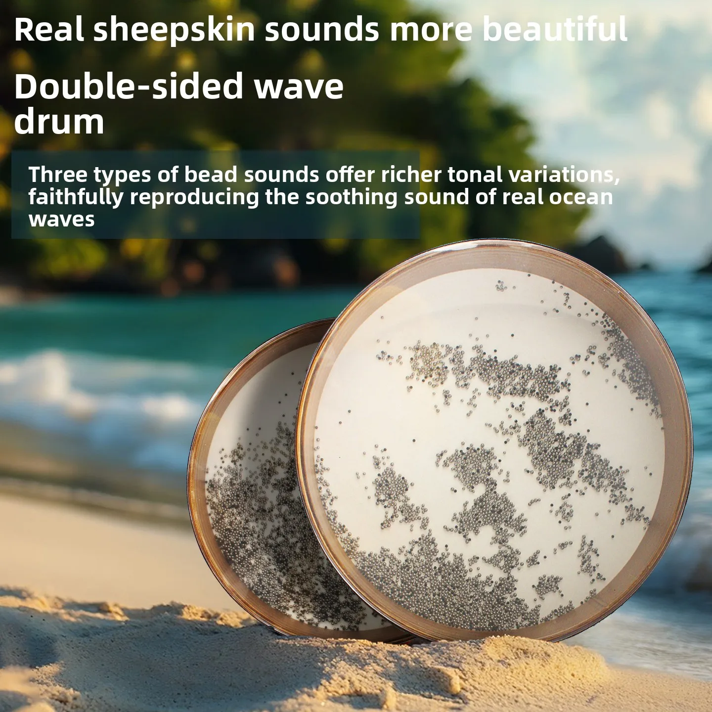 Wave Drum Nature Sound Healing Professional Yoga Meditation Onomatopoeia Physiotherapy SPA Niche Sheepskin Ocean Drum
Wave Drum Nature Sound Healing Professional Yoga Meditation Onomatopoeia Physiotherapy SPA Niche Sheepskin Ocean Drum