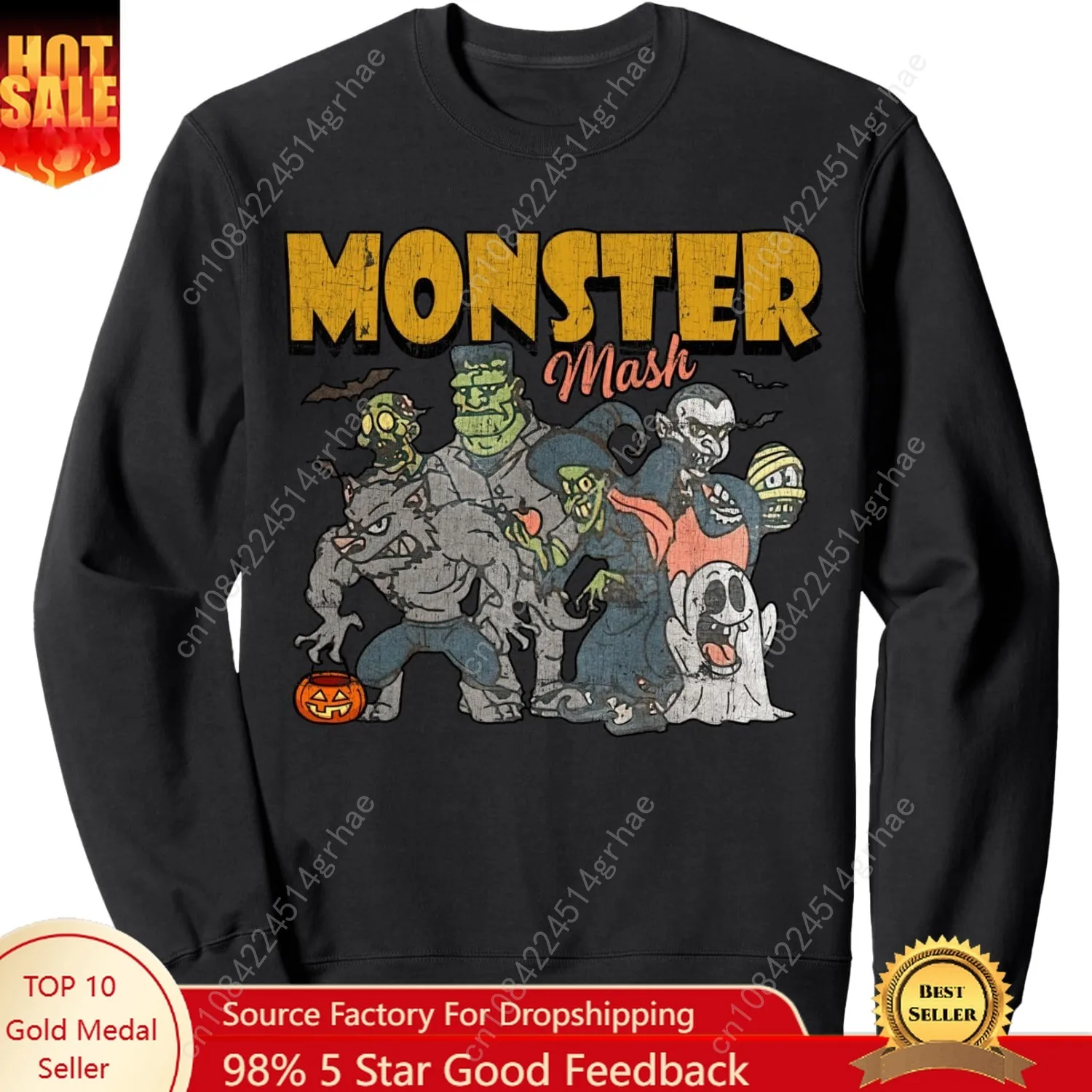 Monster Mash Vintage Ghost Halloween Funny Sweatshirt
Monster Mash Vintage Ghost Halloween Funny Sweatshirt