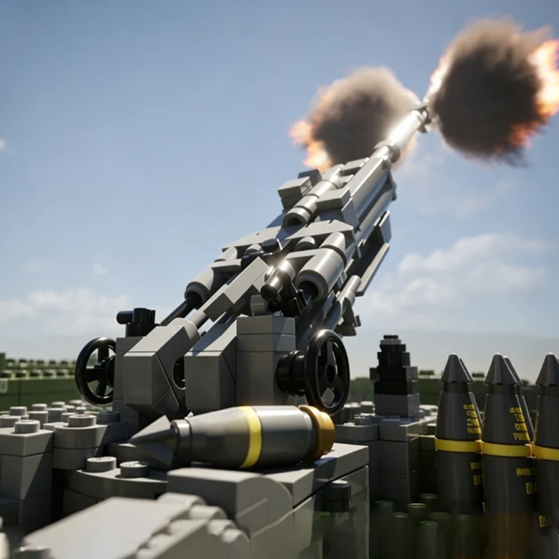 M777 Long Range Field Artillery Model MOC Building Bricks War Equipment Modular Technology Gifts Holiday Assemble Children Toys
M777 Long Range Field Artillery Model MOC Building Bricks War Equipment Modular Technology Gifts Holiday Assemble Children Toys