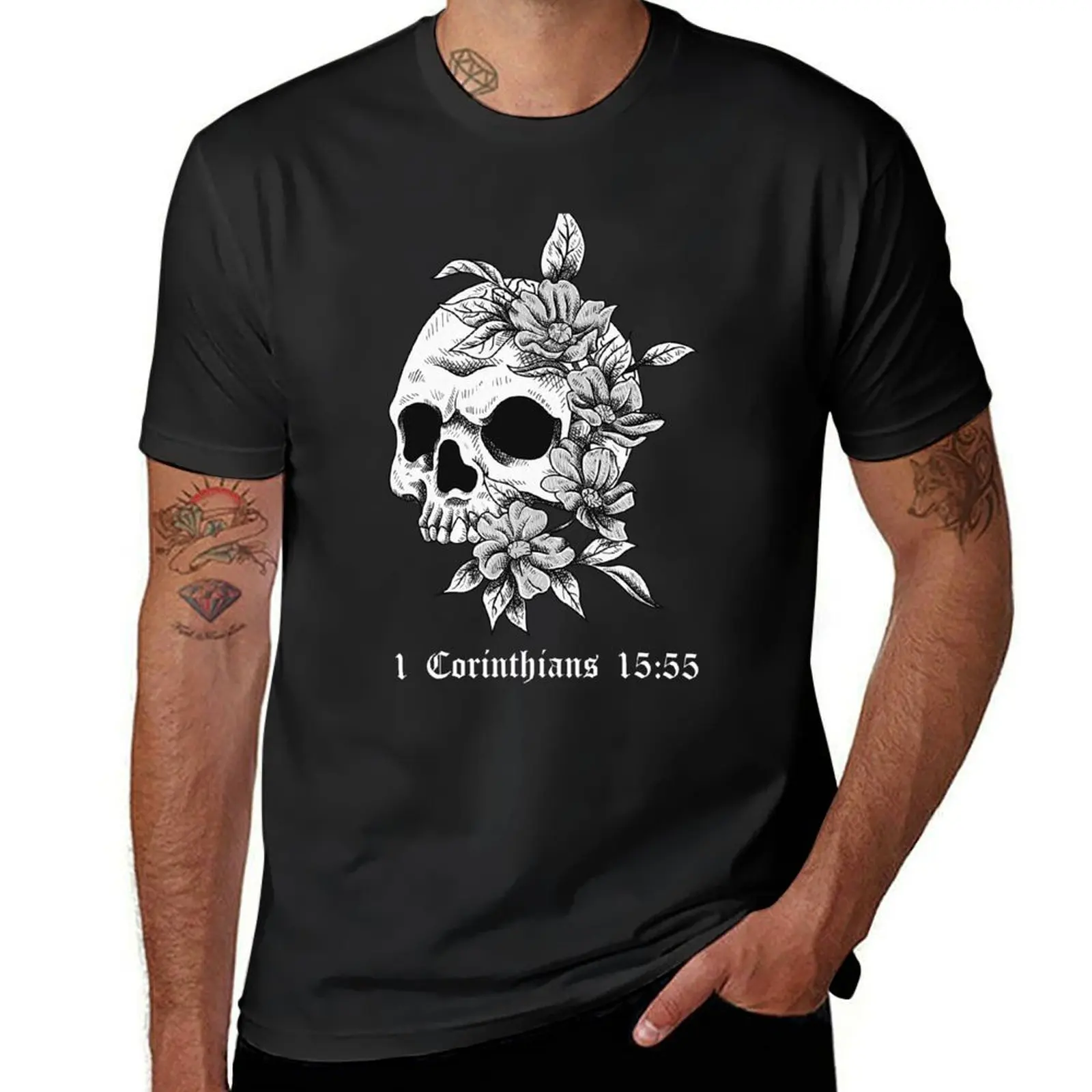 Футболка с черепом и цветами 1 Corinthians 15:55, белая эстетичная одежда для мальчиков, одежда для мужчин
Футболка с черепом и цветами 1 Corinthians 15:55, белая эстетичная одежда для мальчиков, одежда для мужчин