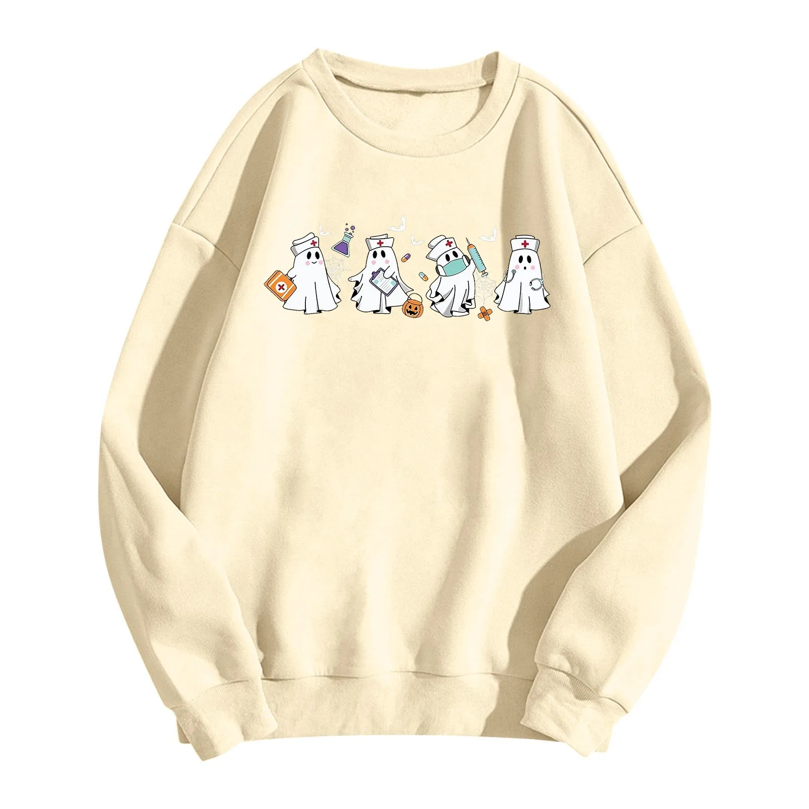 Ladies Halloween Hoodie Nurse Ghost Fun Print Fashion Casual Hoodie Crewneck Long Sleeve Beautiful Personality Pullover
Ladies Halloween Hoodie Nurse Ghost Fun Print Fashion Casual Hoodie Crewneck Long Sleeve Beautiful Personality Pullover
