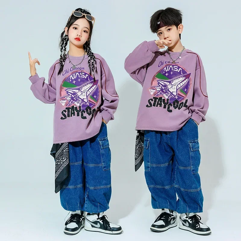 Spring Autumn Children Boys Girls Streetwear Fashion Loose Pullover Sweatshirt Jeans Denim Pants Sets Kids Tracksuits Clothes
Spring Autumn Children Boys Girls Streetwear Fashion Loose Pullover Sweatshirt Jeans Denim Pants Sets Kids Tracksuits Clothes