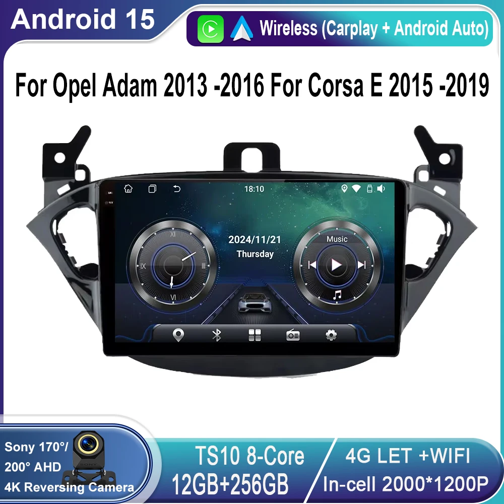 Wireless CarPlay Autoradio For Opel Corsa E 2014 - 2019 2015 2016 2017 Adam 2013 -2016 Android Auto Car Radio Multimedia Player
Wireless CarPlay Autoradio For Opel Corsa E 2014 - 2019 2015 2016 2017 Adam 2013 -2016 Android Auto Car Radio Multimedia Player