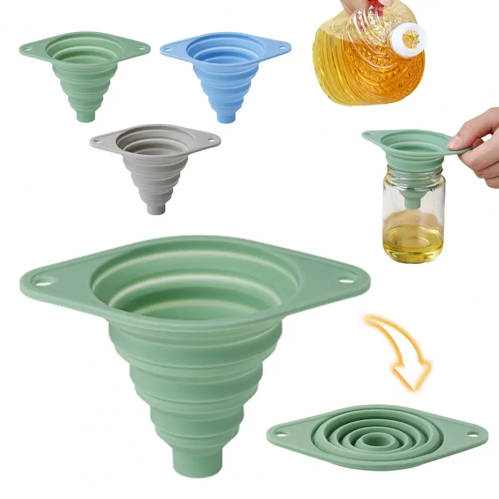 Silicone Telescopic Funnel Heat Resistant Collapsible Funnel Portable Small Cooking Funnels Foldable Kitchen Funnel
Silicone Telescopic Funnel Heat Resistant Collapsible Funnel Portable Small Cooking Funnels Foldable Kitchen Funnel