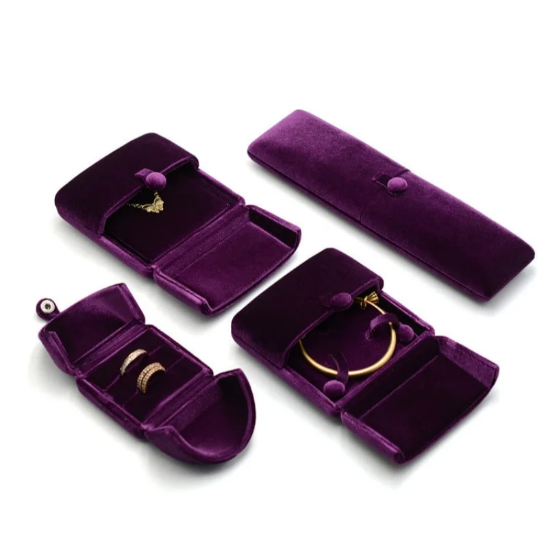 Purple Velvet Double Open Jewelry Box for Rings Earrings Necklace Bracelet, Travel Portable Storage Organizer Case
Purple Velvet Double Open Jewelry Box for Rings Earrings Necklace Bracelet, Travel Portable Storage Organizer Case