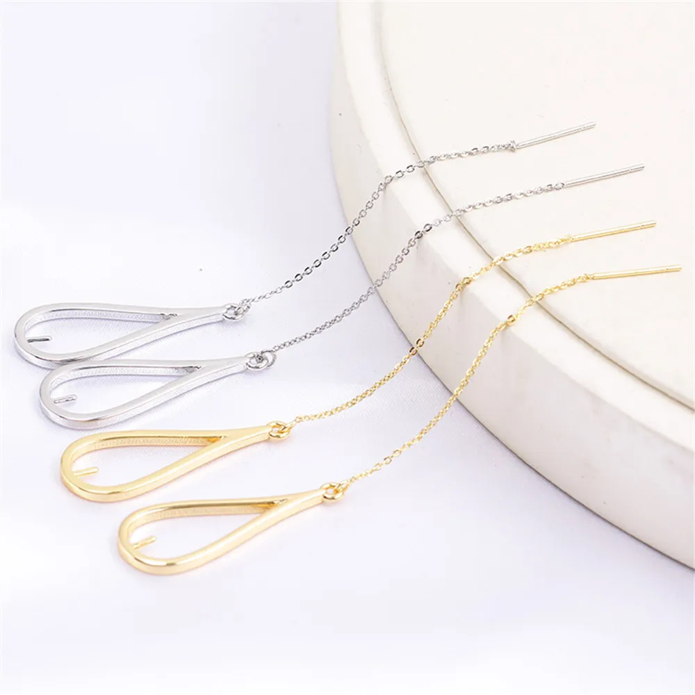 Domestic 14k Gold Plated Color-preserving Drop Earrings Zircon Pearl Earrings DIY Accessories Fashion Temperament Female
Domestic 14k Gold Plated Color-preserving Drop Earrings Zircon Pearl Earrings DIY Accessories Fashion Temperament Female