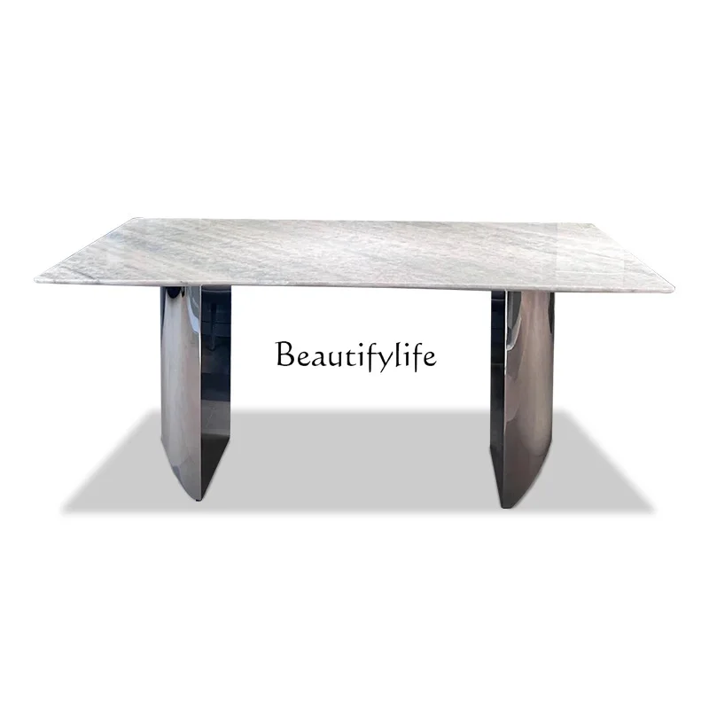Blue crystal natural marble dining table Italian light luxury high-end restaurant dining table
Blue crystal natural marble dining table Italian light luxury high-end restaurant dining table