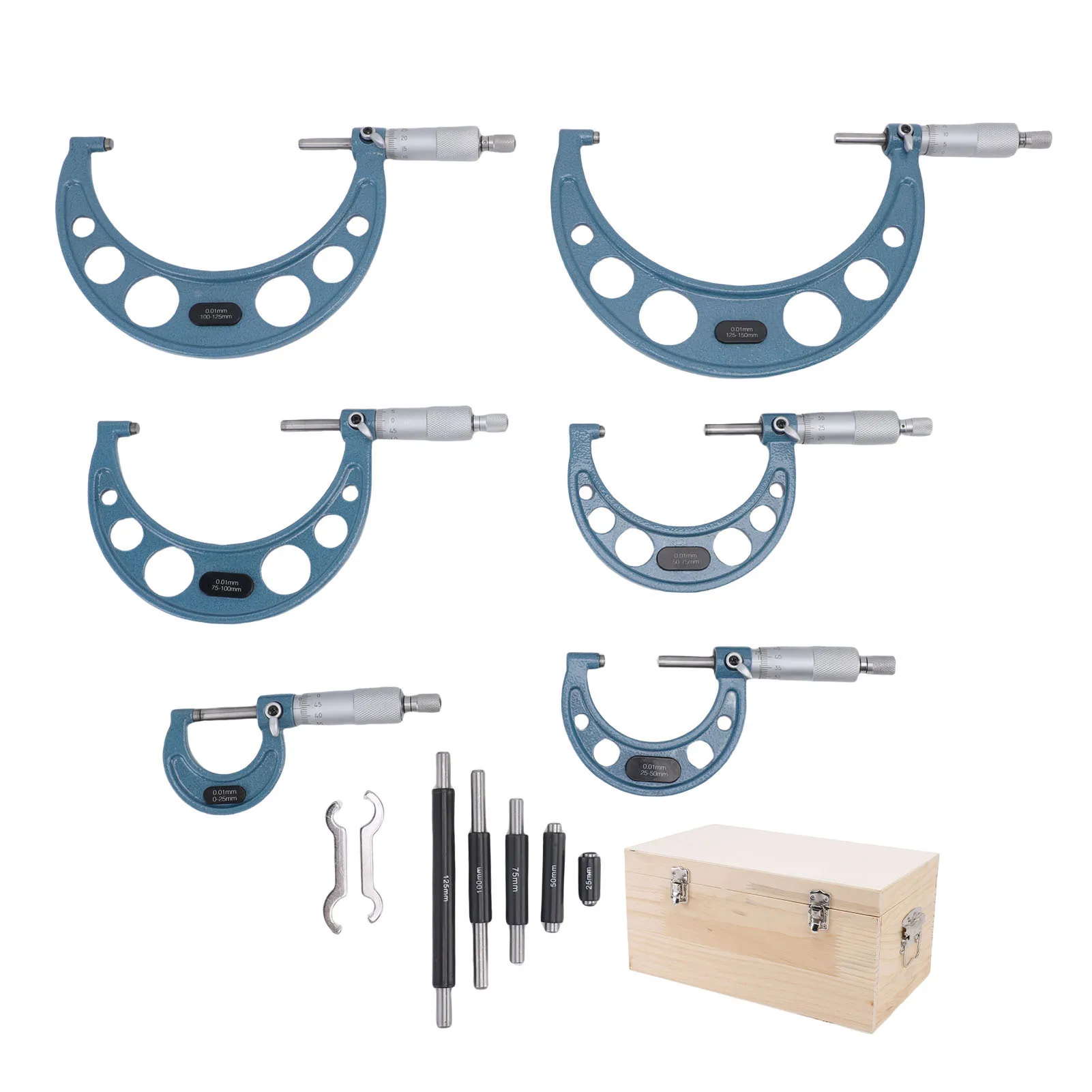 6 шт. набор наружных микрометров для машинного микрометра, диапазон 0-150 мм, выпускной 0,01 мм, точность 0,01 мм, микрометр для машиниста с коробкой
6 шт. набор наружных микрометров для машинного микрометра, диапазон 0-150 мм, выпускной 0,01 мм, точность 0,01 мм, микрометр для машиниста с коробкой
