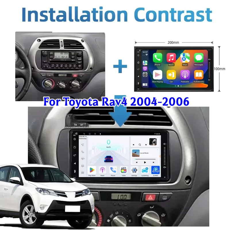7" Android 15 8+128G Autoradio For Toyota Rav4 2004-2006 Radio Stereo Wireless Carplay GPS Multimedia Player Smart Car Systems
7" Android 15 8+128G Autoradio For Toyota Rav4 2004-2006 Radio Stereo Wireless Carplay GPS Multimedia Player Smart Car Systems