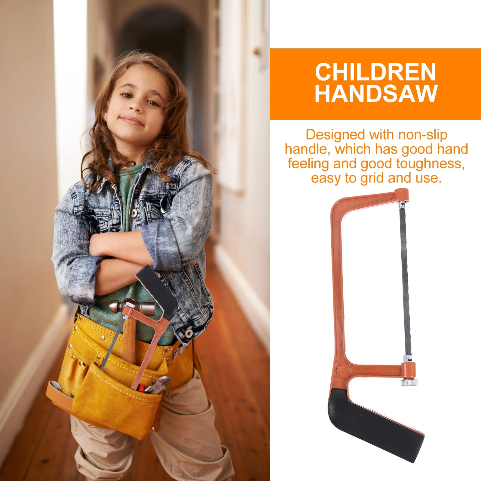 1 set Non-Slip Mini Hacksaw For Kids Diy Woodworking Tool Orange Child Size Real Hand Saw Sturdy Efficient Tree Pruning Garden
1 set Non-Slip Mini Hacksaw For Kids Diy Woodworking Tool Orange Child Size Real Hand Saw Sturdy Efficient Tree Pruning Garden