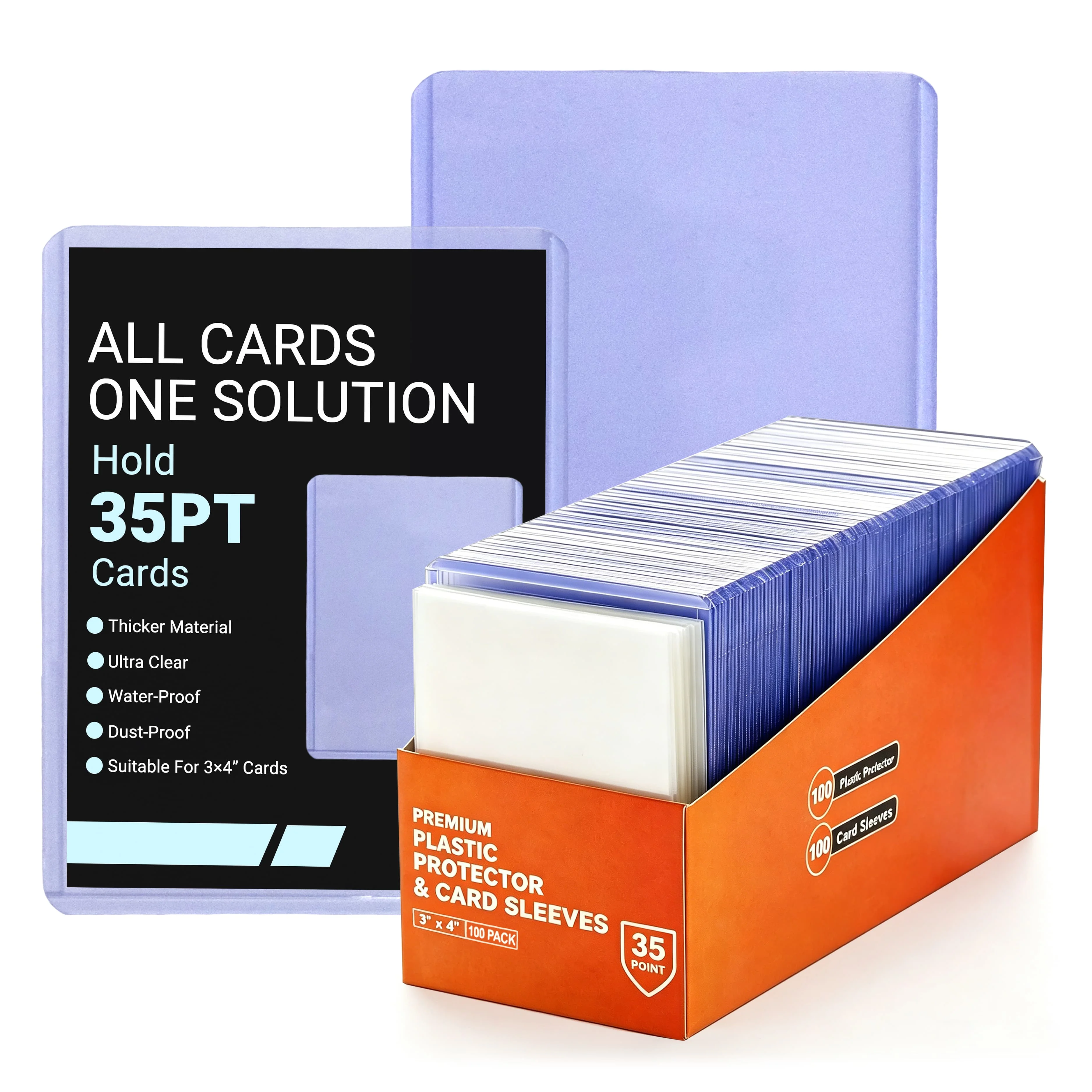 100/200/500Pcs 3x4 Inch Hard Card Protector, Baseball Football Game Trading Card Holder with Hard Sleeves & Plastic Protectors
100/200/500Pcs 3x4 Inch Hard Card Protector, Baseball Football Game Trading Card Holder with Hard Sleeves & Plastic Protectors