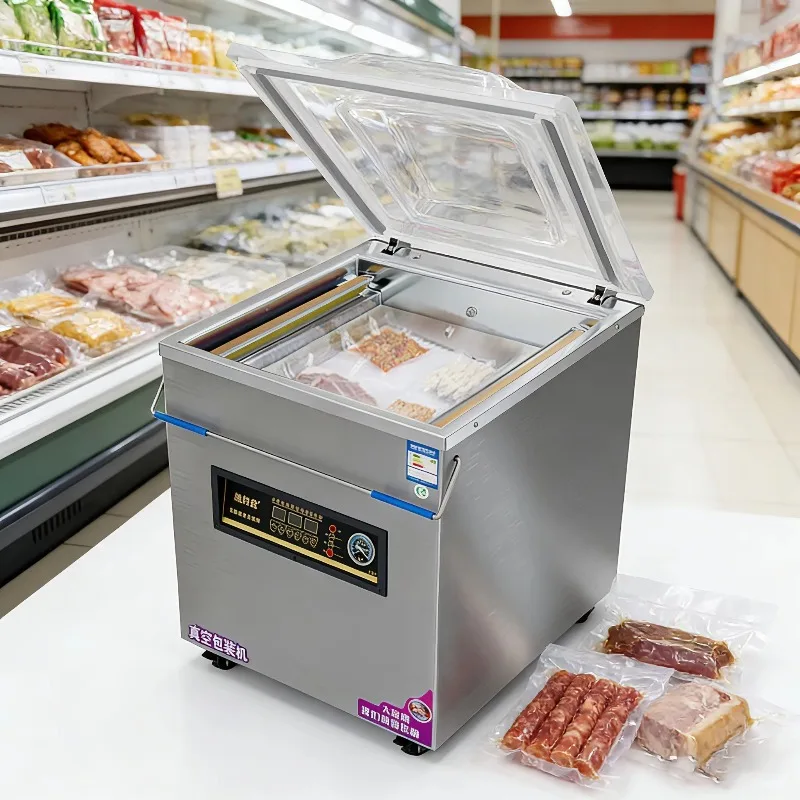 Commercial Vacuum Packaging Machine, Automatic Vacuum Sealing Machine, Large Industrial New-type Food Packing Machine
Commercial Vacuum Packaging Machine, Automatic Vacuum Sealing Machine, Large Industrial New-type Food Packing Machine