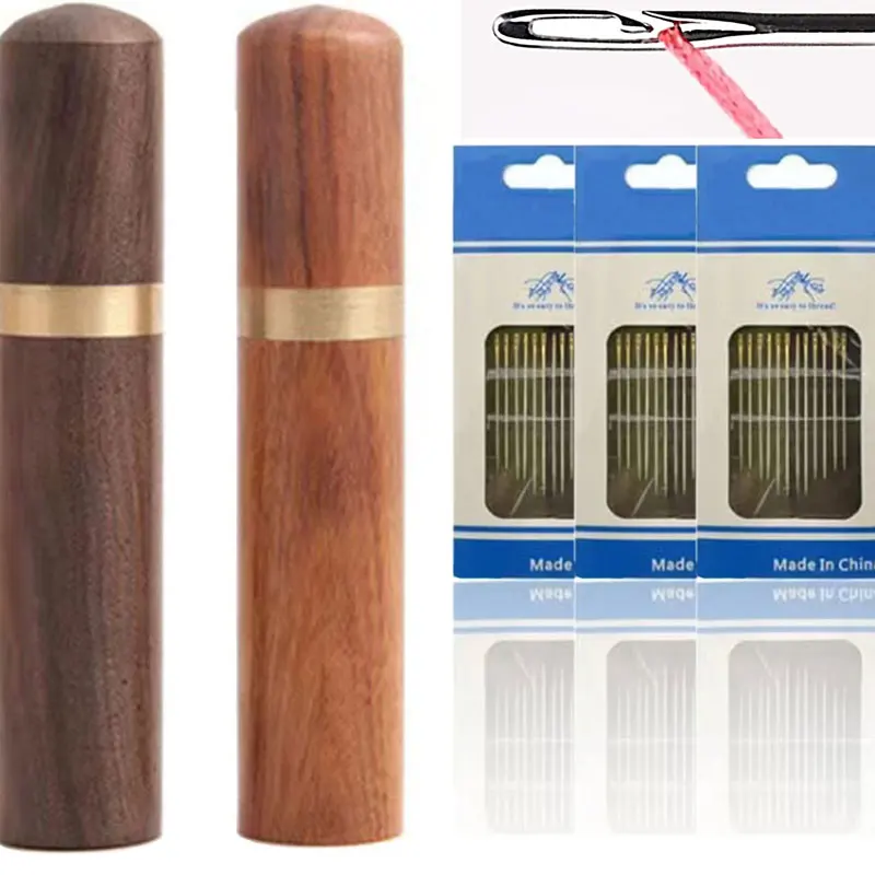 1Set Sewing Needles Self Threading Needles with Wooden Needle Holder Storage Case for Stitching Embroidery DIY Sewing Craft
1Set Sewing Needles Self Threading Needles with Wooden Needle Holder Storage Case for Stitching Embroidery DIY Sewing Craft