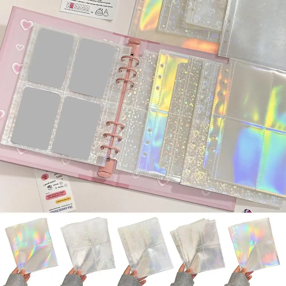 10 Sheets Loose Leaf A5 Transparent Waterproof Photocard Binder Sleeves Idol Photo Card Holder Photocards Album Storage Bag
10 Sheets Loose Leaf A5 Transparent Waterproof Photocard Binder Sleeves Idol Photo Card Holder Photocards Album Storage Bag