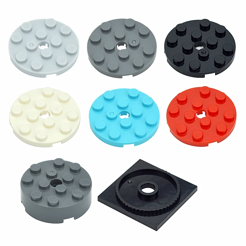 MOC DIY 87081 60474 Plate Round 4x4 With Pin Hole For Building Blocks 61485 4*4 Turntable Base Parts DIY Educational Parts Toys
MOC DIY 87081 60474 Plate Round 4x4 With Pin Hole For Building Blocks 61485 4*4 Turntable Base Parts DIY Educational Parts Toys
