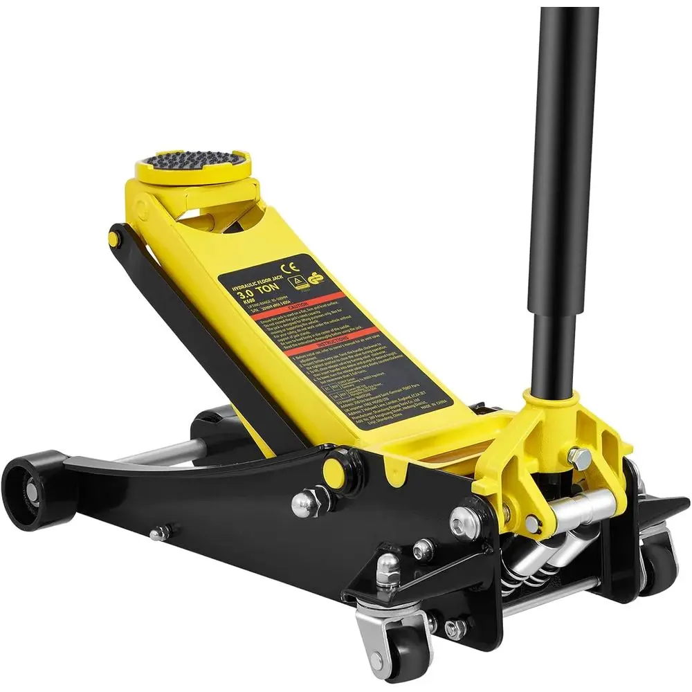 3-Ton Low Profile Floor Jack with Dual-Piston Pump, Lift Range 3.35 to 19.69
3-Ton Low Profile Floor Jack with Dual-Piston Pump, Lift Range 3.35 to 19.69