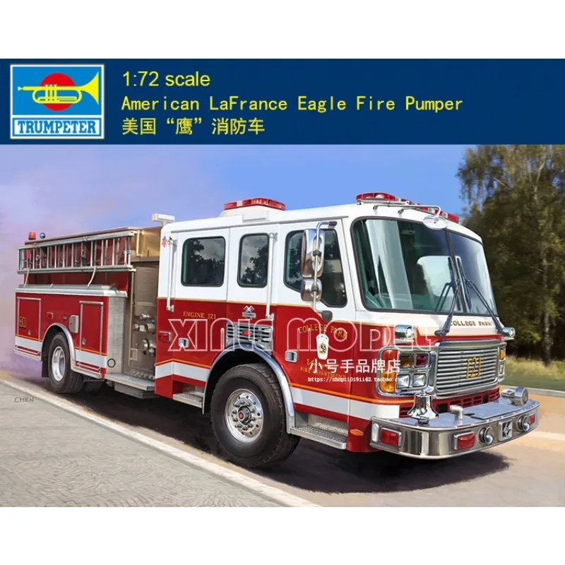 Комплект пластиковой собранной модели автомобиля Trumpeter 07445, американский насос LaFrance Eagle Fire Truck 1/72 
Комплект пластиковой собранной модели автомобиля Trumpeter 07445, американский насос LaFrance Eagle Fire Truck 1/72