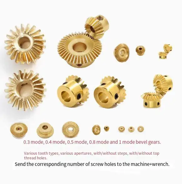 0.3/0.4/0.5/0.8/1 Modular bevel gear 90 degree transmission 1:1 brass static modification DIY
0.3/0.4/0.5/0.8/1 Modular bevel gear 90 degree transmission 1:1 brass static modification DIY