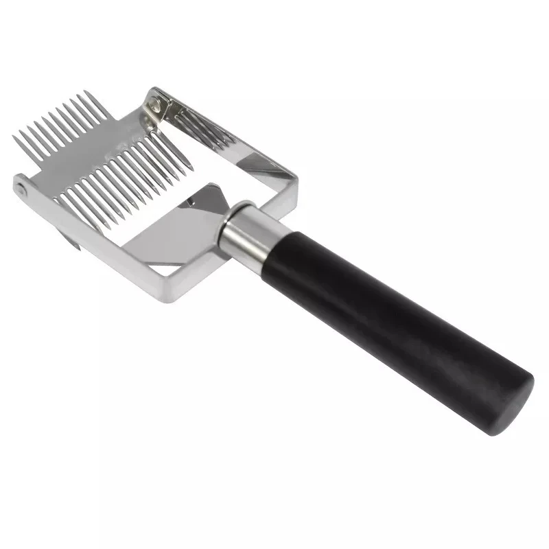 1Pc Beekeeping Tools beehive Honey cutter Uncapping Scraper Stainless Steel Honeycomb Scraper Equipment knife Fork Shovel 17-pin
1Pc Beekeeping Tools beehive Honey cutter Uncapping Scraper Stainless Steel Honeycomb Scraper Equipment knife Fork Shovel 17-pin
