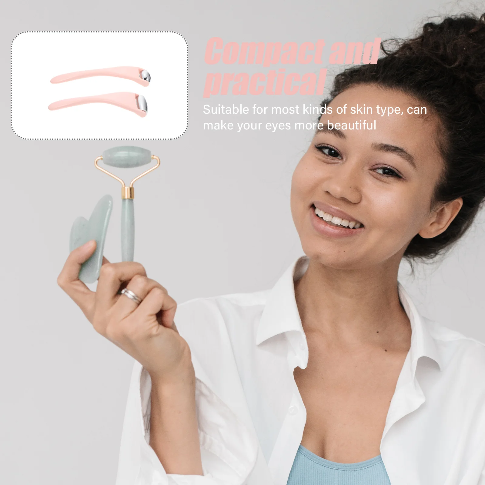 2Pcs Face Massage Rollers Eye Care Line Remover Gift Face Massage Roller Facial Massaging Tool
2Pcs Face Massage Rollers Eye Care Line Remover Gift Face Massage Roller Facial Massaging Tool