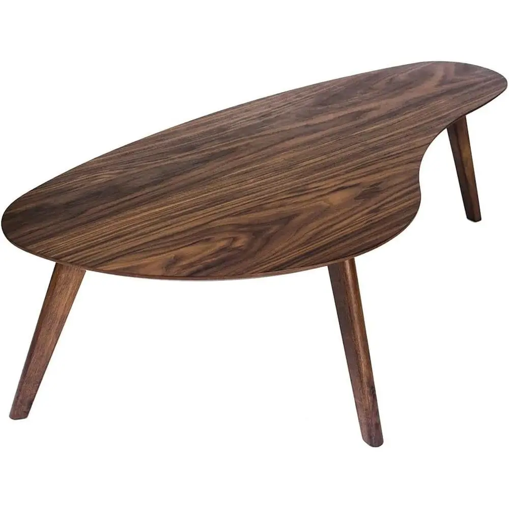 Walnut-Finished Century Modern Kidney Coffee Table
Walnut-Finished Century Modern Kidney Coffee Table