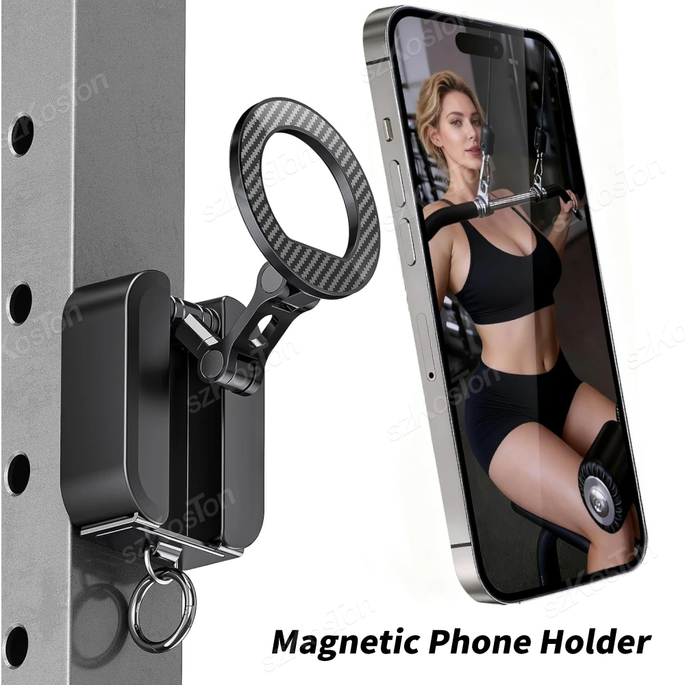 Magnetic Phone Holder with Universal Tray Table Clamp Gym Phone Stand Dual-sided Magnets for iPhone 17-12 Series
Magnetic Phone Holder with Universal Tray Table Clamp Gym Phone Stand Dual-sided Magnets for iPhone 17-12 Series