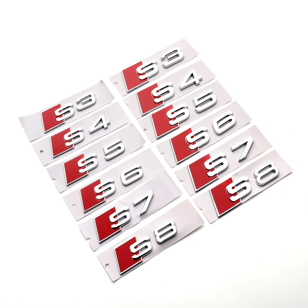 for Audi S3 S4 S5 S6 S7 S8 Original displacement decoration black silver modified car label Audi sport trunk label
for Audi S3 S4 S5 S6 S7 S8 Original displacement decoration black silver modified car label Audi sport trunk label