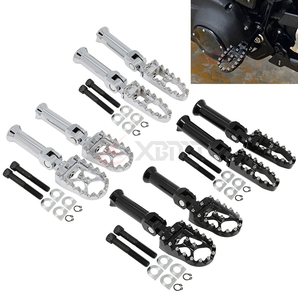 Rear Footrests Foot Pegs Support Bracket Mount For Harley Softail Fat Street Bob Fat Bob 114 Low Rider ST 117 Breakout 2018-up
Rear Footrests Foot Pegs Support Bracket Mount For Harley Softail Fat Street Bob Fat Bob 114 Low Rider ST 117 Breakout 2018-up