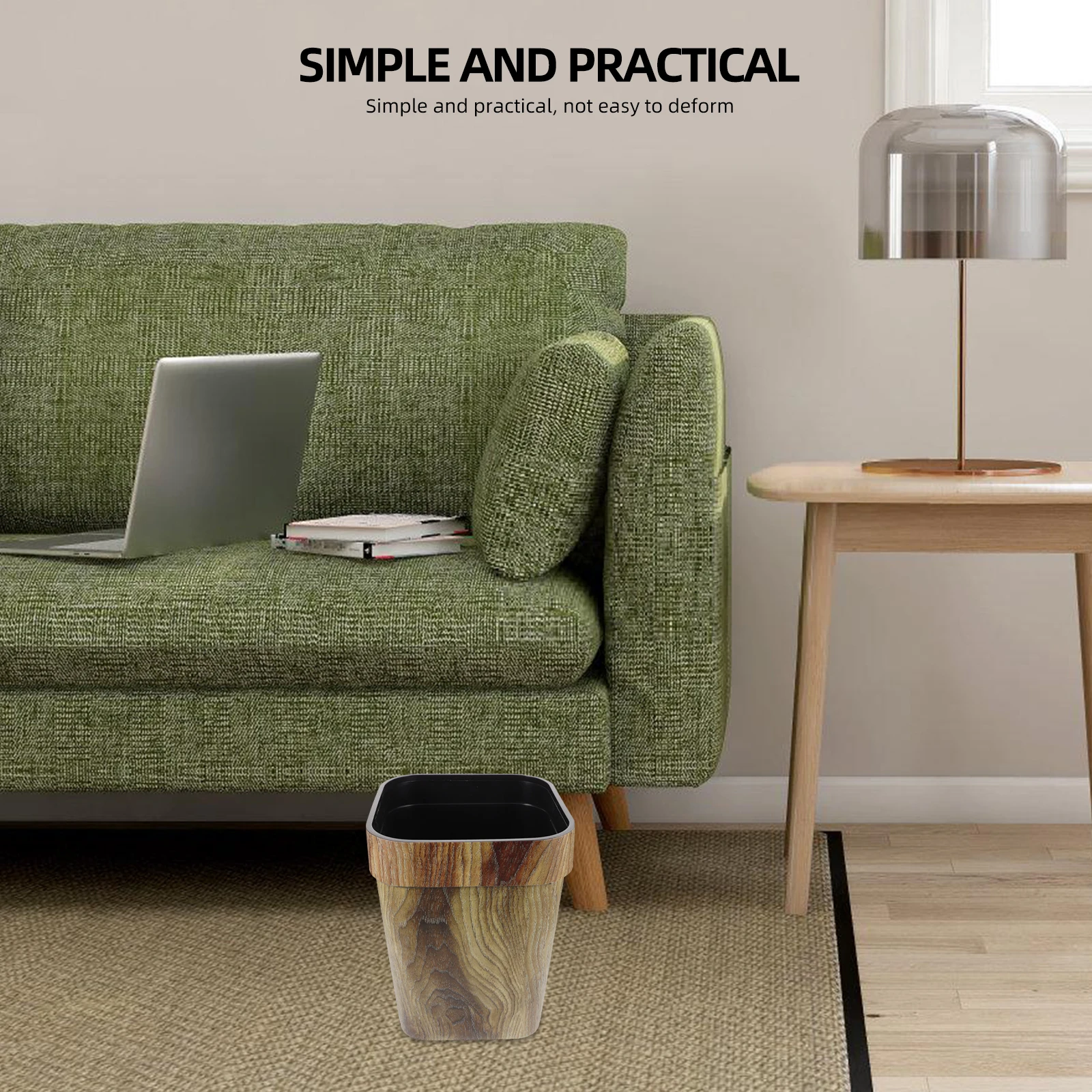 Retro Trash Can 14L Square Imitated Wood Garbage Bin Home Hotel Bedroom Living Room Practical Waste Container Plastic
Retro Trash Can 14L Square Imitated Wood Garbage Bin Home Hotel Bedroom Living Room Practical Waste Container Plastic